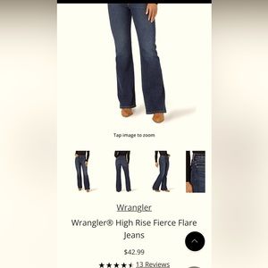 Women’s Plus Size Wrangler Flare Jeans! Size 22